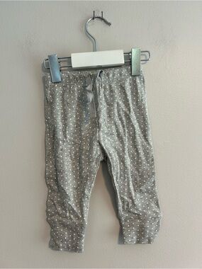 Gap 3/6m grey & white Polka Dot pants
